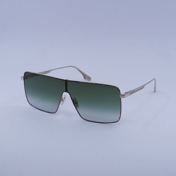 Victoria Beckham VB238S 700 Sunglasses Gold Shield Frame, Khaki Lenses - Picture 1 of 10